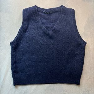 brandy melville navy blue vest